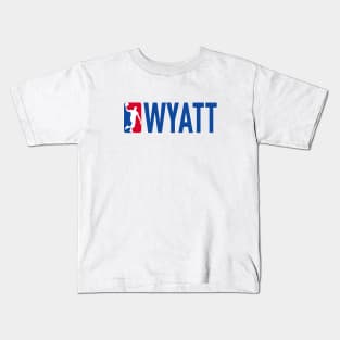 Wyatt NBA Basketball Custom Player Your Name T-Shirt Kids T-Shirt